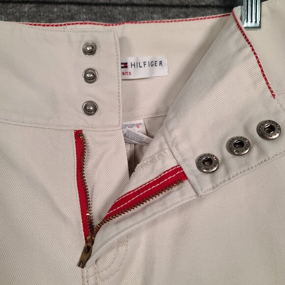 Tommy Hilfiger Women's Straight Legged Jeans Size 8 Cream in Color - Picture 7 of 14